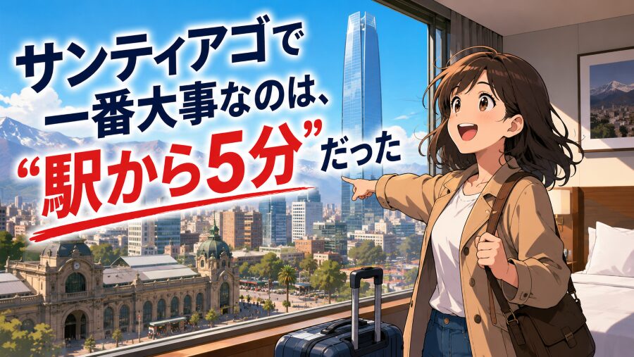サンティアゴで一番大事なのは、“駅から5分”だった
