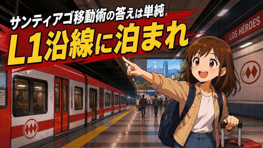 サンティアゴ移動術の答えは単純　L1沿線に泊まれ