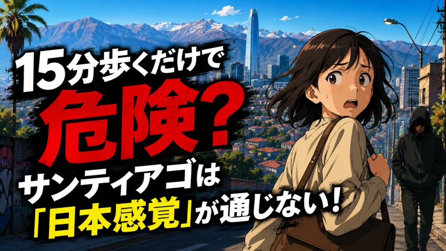 “徒歩15分”が命取り。サンティアゴは日本感覚で歩く街じゃない