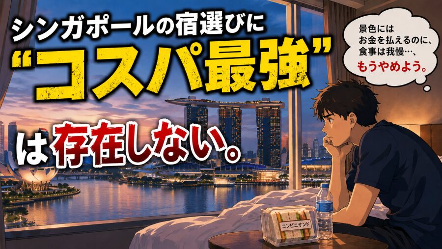 シンガポールの宿選びに「コスパ最強」は存在しない。