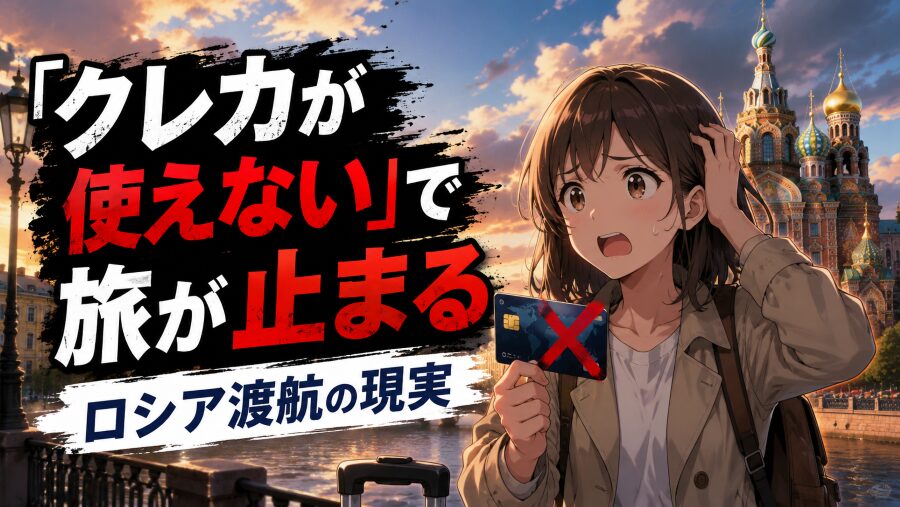 「クレカが使えない」で旅が止まる　ロシア渡航の現実