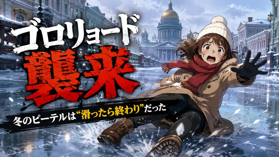 ゴロリョード襲来　冬のピーテルは“滑ったら終わり”だった