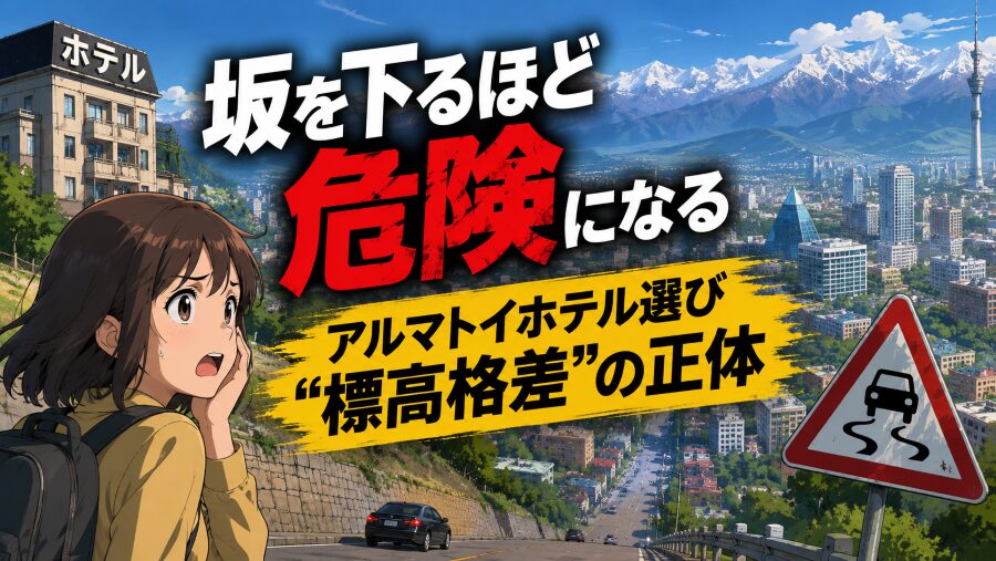 坂を下るほど危険になる　アルマトイホテル選び“標高格差”の正体