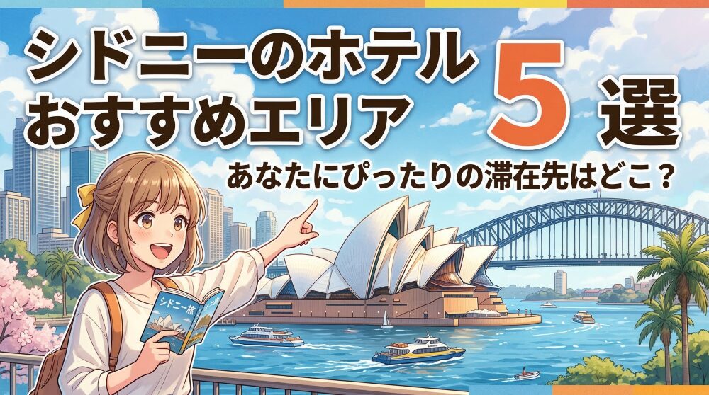 シドニーのホテルで「最高の朝」を迎えるためのエリア選び完全版
