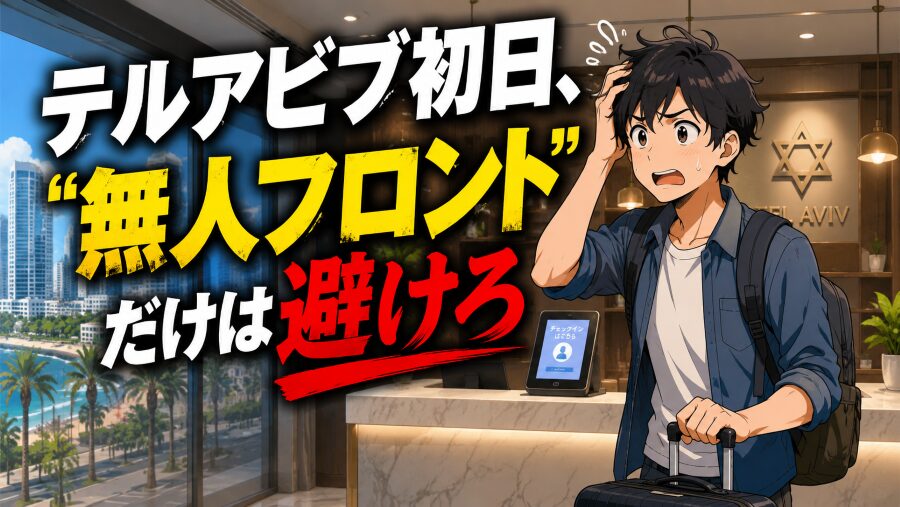 テルアビブ初日、“無人フロント”だけは避けろ