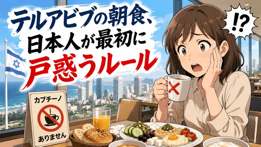 テルアビブの朝食、日本人が最初に戸惑うルール