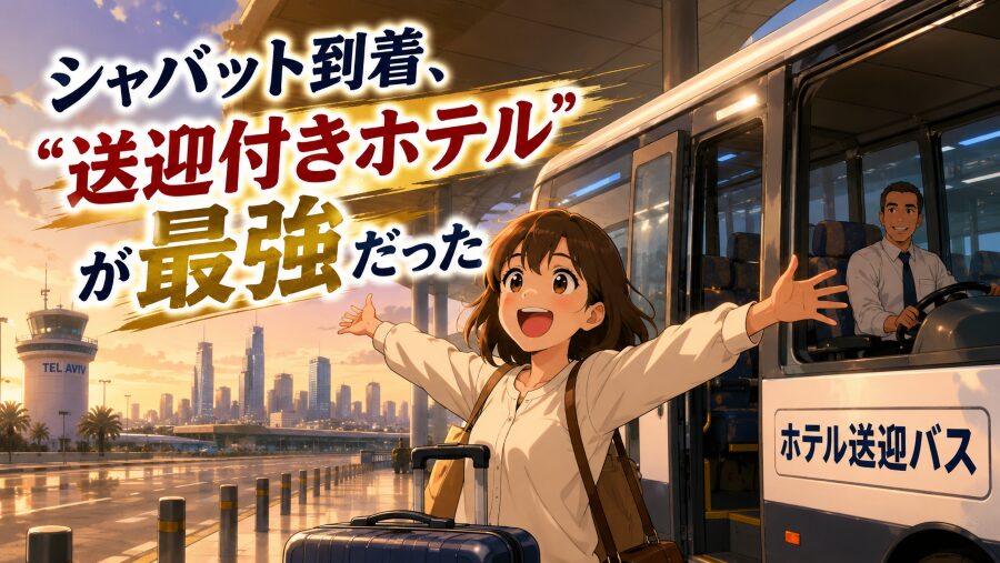 シャバット到着、“送迎付きホテル”が最強だった