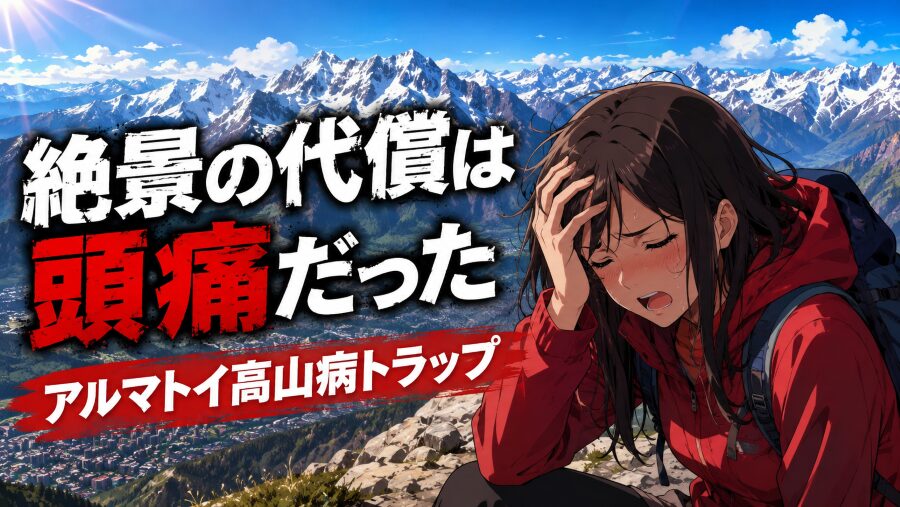 絶景の代償は頭痛だった　アルマトイ高山病トラップ