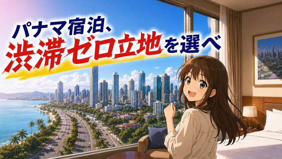 パナマ宿泊、“渋滞ゼロ立地”を選べ