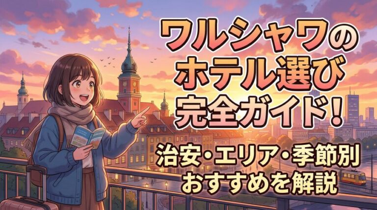 【初訪問者必読】ワルシャワのホテルおすすめエリアと避けるべき地区