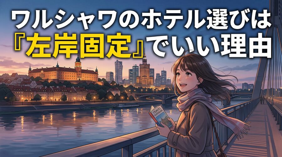 ワルシャワのホテルはどこに泊まる？左岸右岸で変わる治安とおすすめエリア