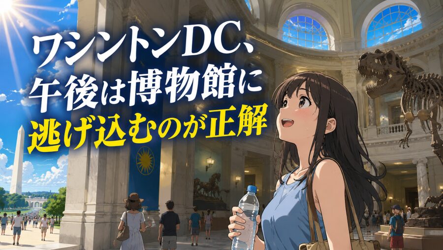 ワシントンDC、午後は博物館に逃げ込むのが正解