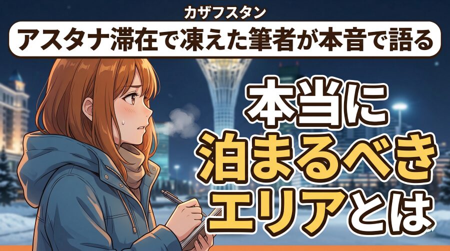 【凍死寸前】アスタナのホテル選びで凍えた夜と正解エリア5選まとめ