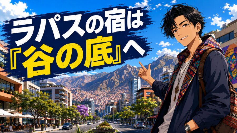 ラパスの宿は「谷の底」へ。呼吸のラクさと安全を買うエリア選び