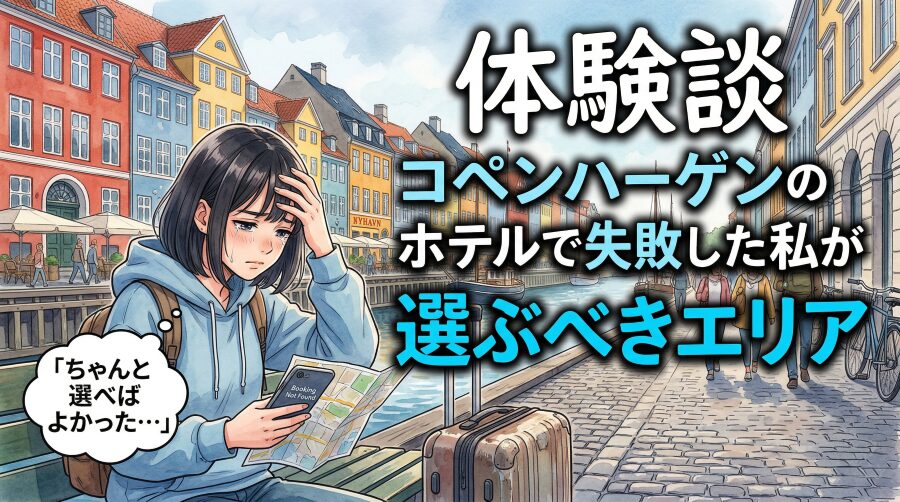 コペンハーゲンのホテルで失敗した私が選ぶべきエリア