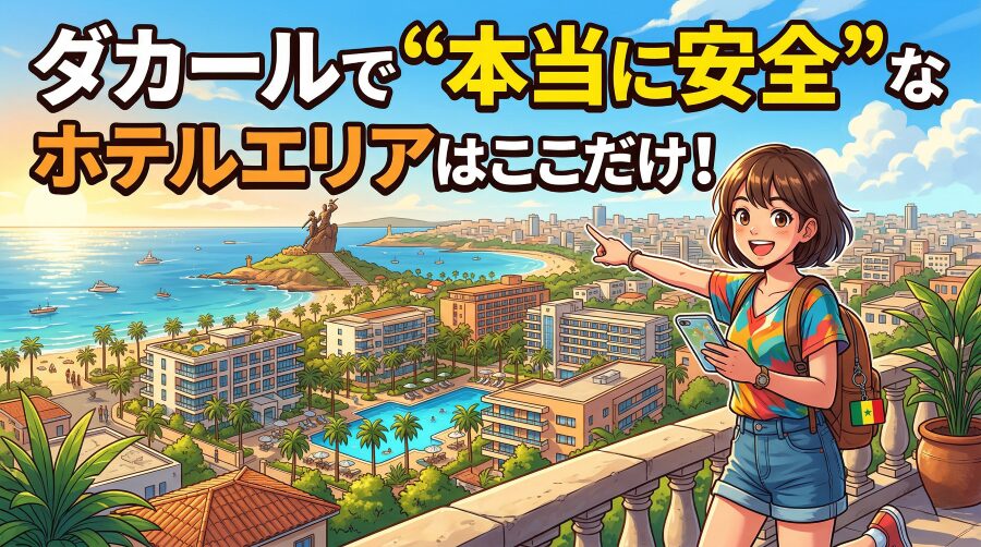 【西アフリカ】ダカールで本当に安全なホテルエリアとは