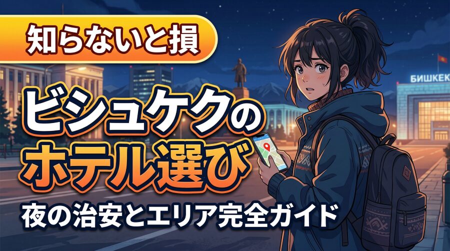 【キルギス】ビシュケク宿泊ガイド｜安全エリアと避けるべき地区まとめ