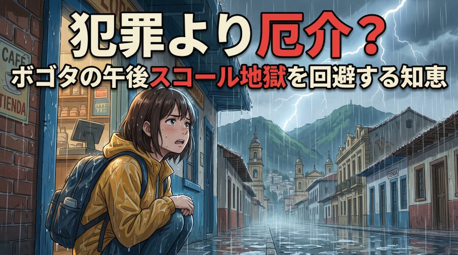 犯罪より厄介？ ボゴタの“午後スコール地獄”を回避する知恵