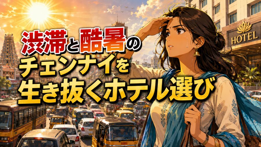 「安さ」より「近さ」!渋滞と酷暑のチェンナイを生き抜くホテル選び