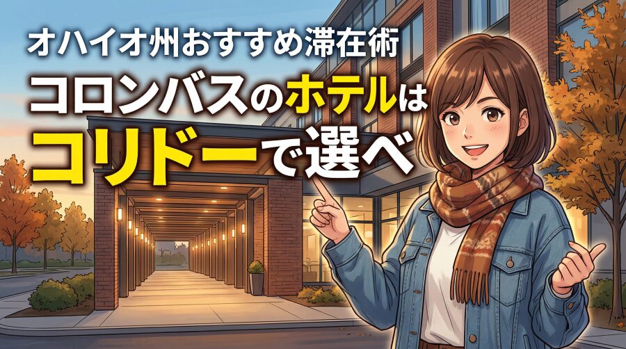 コロンバスのホテルは"コリドー"で選べ|オハイオ州おすすめ滞在術