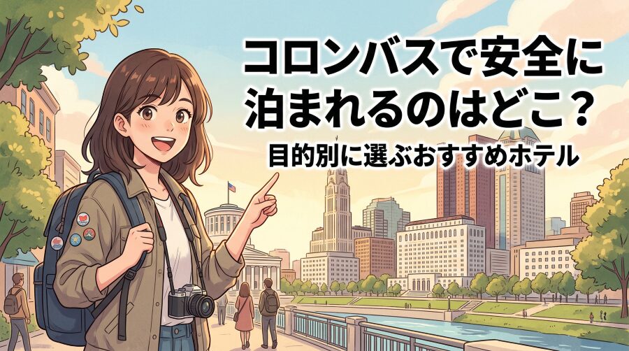 【オハイオ州】コロンバスのホテル選び|治安とエリアの全知識