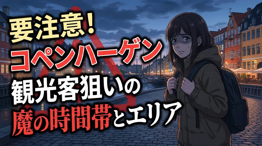 【要注意】コペンハーゲンで観光客が狙われるエリアと時間帯