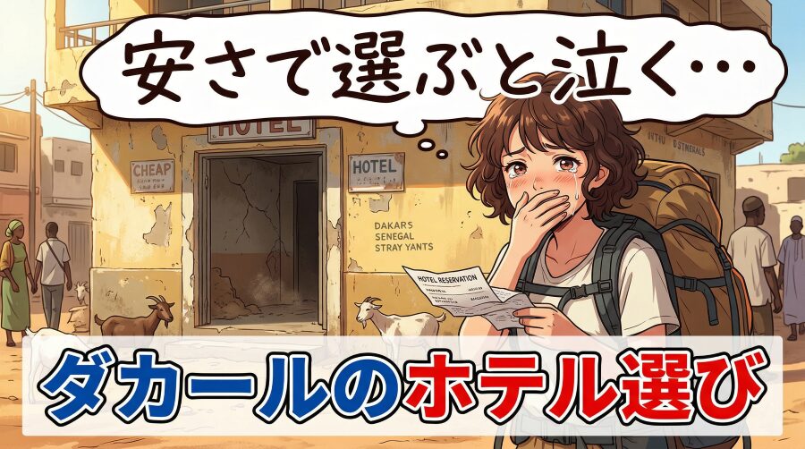 【危険】ダカールのホテルを安さだけで選ぶと西アフリカの洗礼に泣く