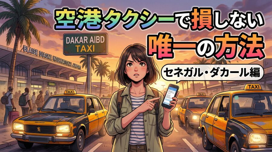 ダカール到着直後の“最初の戦い”|空港タクシーで損しない唯一の方法