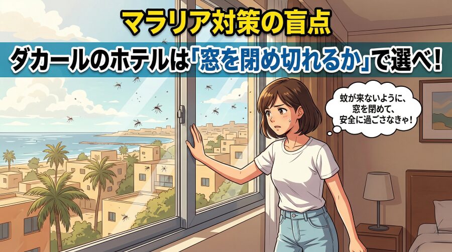 【命に関わる】ダカールのホテル選びは“エアコンと網戸”がすべて