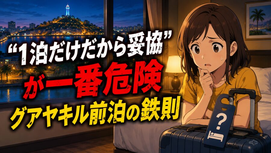 “1泊だけだから妥協”が一番危険　グアヤキル前泊の鉄則