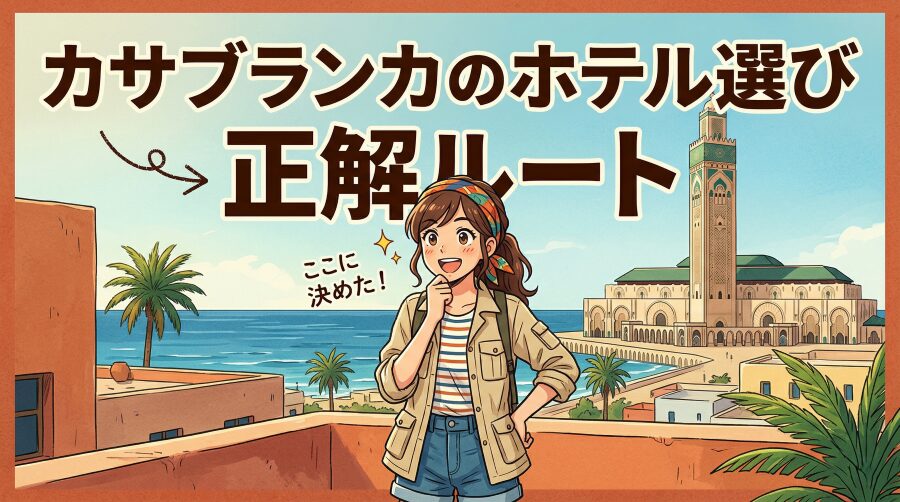 迷ったらここ一択|カサブランカで安全に泊まれるエリア