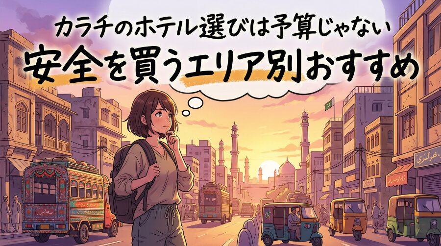 パキスタン初心者がカラチのホテルで泊まるべきエリア3選と注意点
