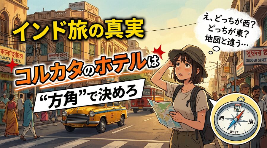 インド・コルカタのホテルおすすめエリア|初心者が選ぶべき方角