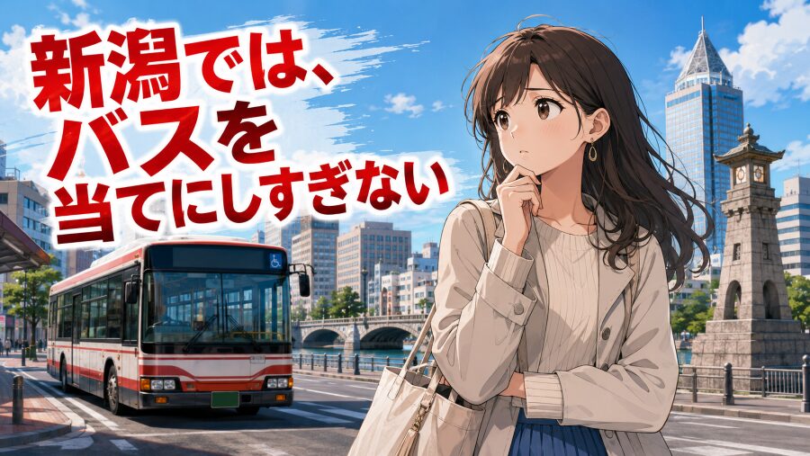 新潟では、バスを当てにしすぎない