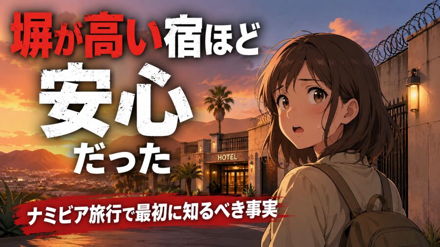 「塀が高い宿ほど安心」だった　ナミビア旅行で最初に知るべき事実