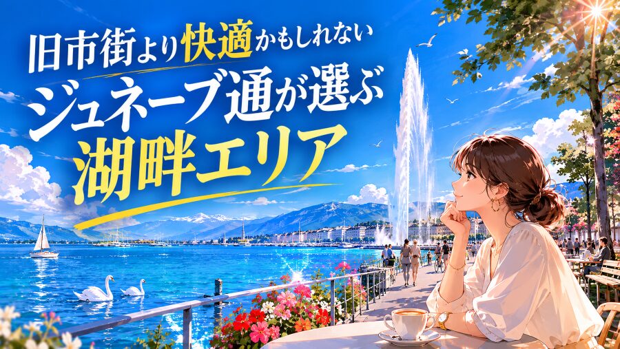 旧市街より快適かもしれない　ジュネーブ通が選ぶ湖畔エリア