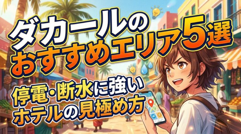 セネガル・ダカールのホテル選び｜治安の良いおすすめエリア徹底解説