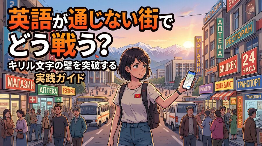 英語が通じない街でどう戦う？キリル文字の壁を突破する実践ガイド
