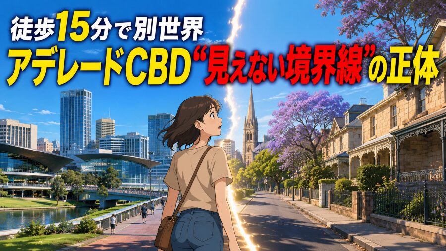 徒歩15分で別世界　アデレードCBD“見えない境界線”の正体