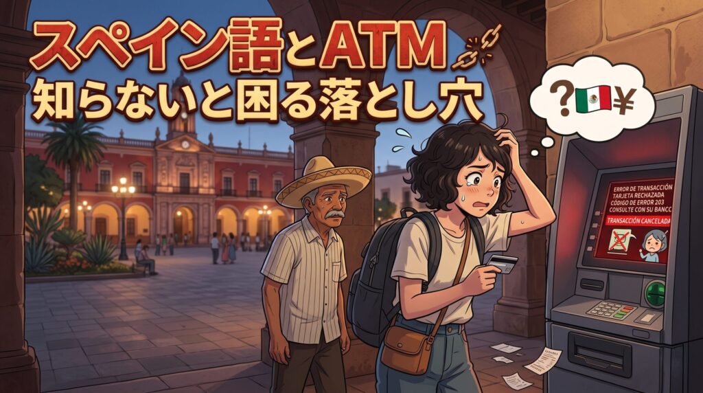 気づかずハマる スペイン語とATMの壁