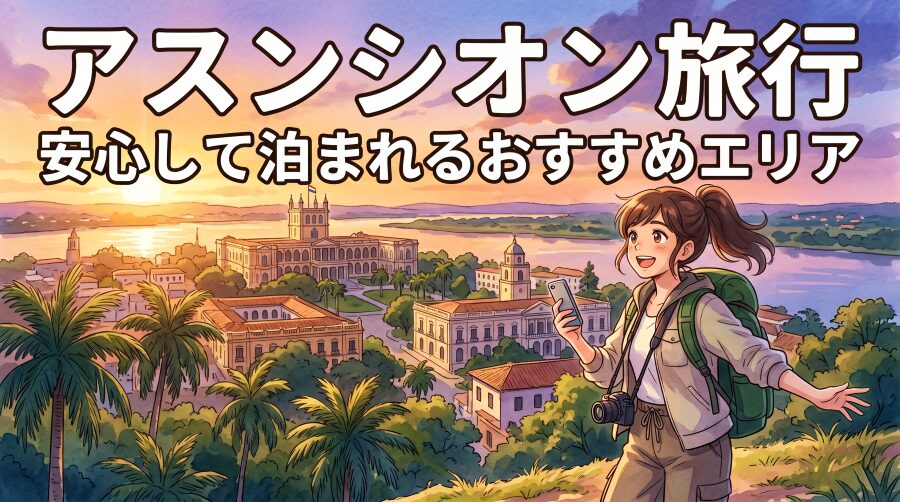 アスンシオン旅行。安心して泊まれるおすすめエリア