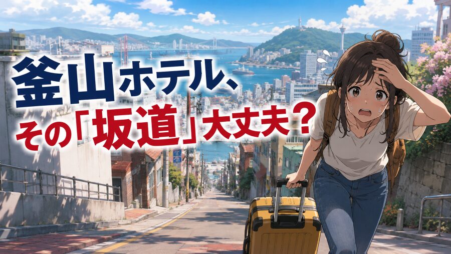 釜山のホテル選びは坂道が9割？エリア別おすすめと知らないと損する治安情報