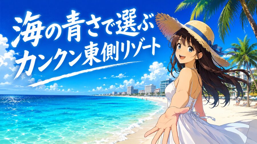 海の青さで選ぶカンクン東側リゾートホテル