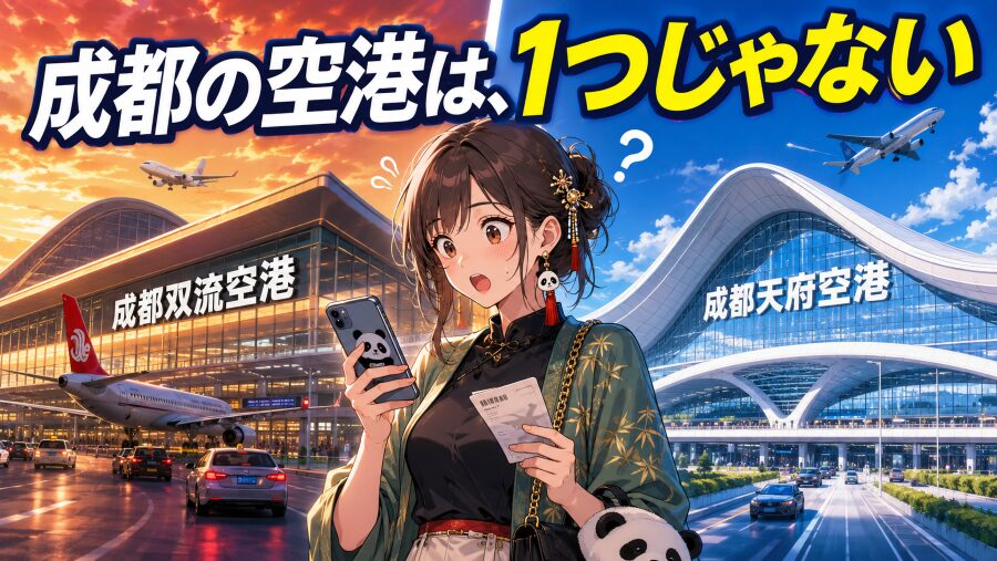成都の空港は、1つじゃない