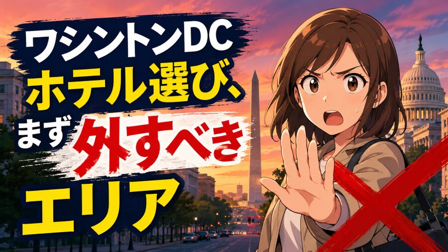 ワシントンDCホテル選び、まず外すべきエリア