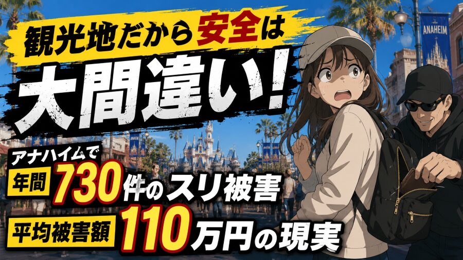 「ディズニー周辺だから安心」は危険な思い込み
