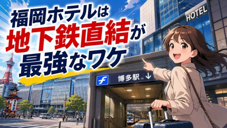 【コスパ最強】福岡ホテルエリア神ガイド！治安・交通・屋台を全網羅