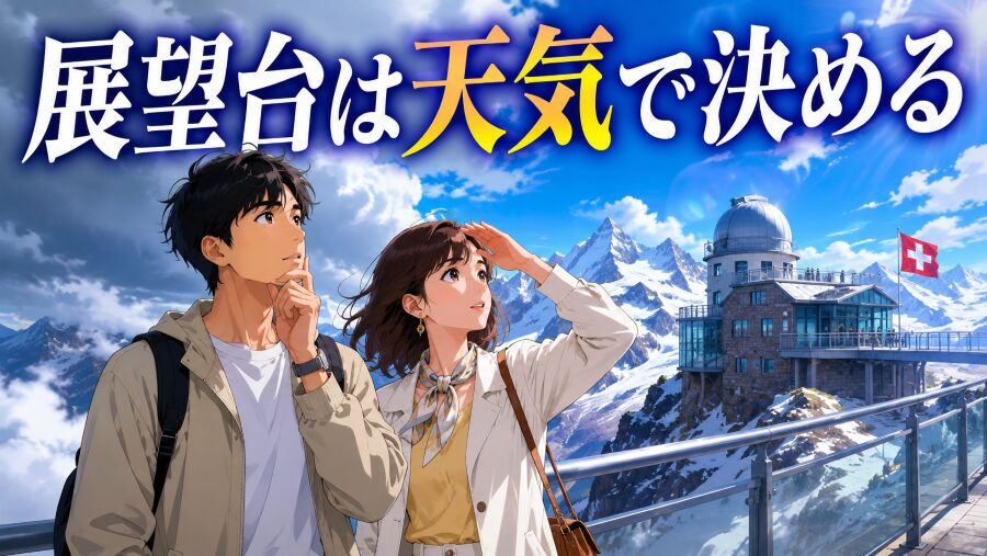 ユングフラウヨッホ展望台は天気で決める