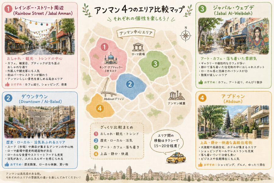 元旅行代理店が教えるアンマン ホテル エリア選び