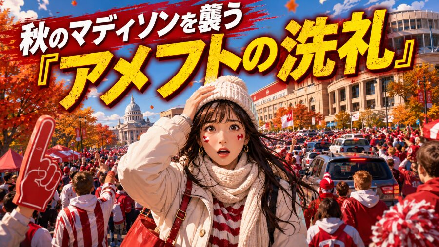 知らずに踏めば旅程が壊滅。秋のマディソンを襲う「アメフトの洗礼」